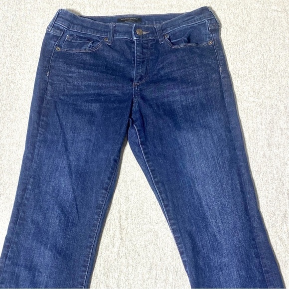 Banana Republic Jeans Women's 6 Blue Slim Bootcut Mid Rise Western Stretch Denim - Picture 3 of 11